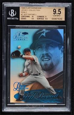 1999 Flair Showcase - [Base] - Row 3 Legacy Collection #7L - Jeff Bagwell /99 [BGS 9.5 GEM MINT]