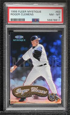 1999 Fleer Mystique - [Base] - Gold #63 - Roger Clemens [PSA 8 NM‑MT]