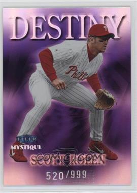 1999 Fleer Mystique - Destiny #3 D - Scott Rolen /999