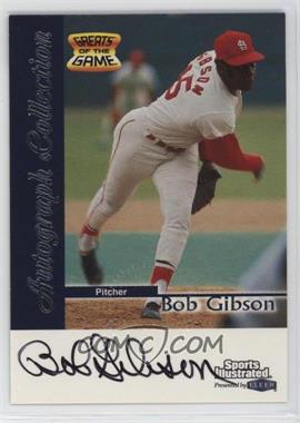 1999 Fleer Sports Illustrated Greats of the Game - Autographs #_BOGI - Bob Gibson