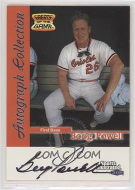 1999 Fleer Sports Illustrated Greats of the Game - Autographs #_BOPO - Boog Powell