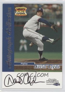 1999 Fleer Sports Illustrated Greats of the Game - Autographs #_DACL - David Clyde