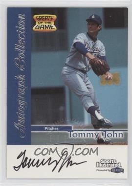 1999 Fleer Sports Illustrated Greats of the Game - Autographs #_TOJO - Tommy John [EX to NM]