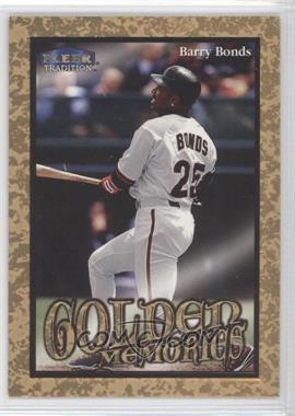 1999 Fleer Tradition - Golden Memories #2GM - Barry Bonds