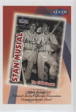 1999 Fleer Tradition Stan Musial National Convention - National Convention [Base] #NC3 - Stan Musial, Red Schoendienst [Noted]