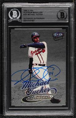 1999 Fleer Ultra - [Base] - Platinum Medallion #187P - Michael Tucker /99 [BAS BGS Authentic]