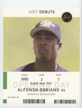 1999 Just Minors - Just Debuts - 8x10 #_ALSO - Alfonso Soriano