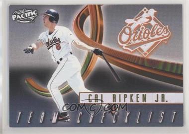 1999 Pacific - Team Checklist #2 - Cal Ripken Jr.