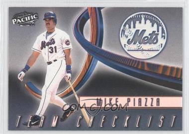 1999 Pacific - Team Checklist #25 - Mike Piazza