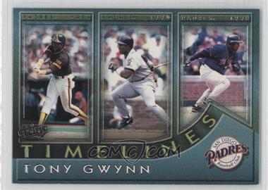 1999 Pacific - Timelines - Missing Serial Number #20 - Tony Gwynn