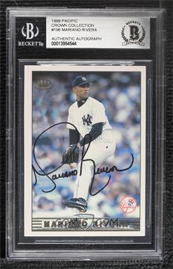 1999 Pacific Crown Collection - [Base] #196 - Mariano Rivera [BAS BGS Authentic]