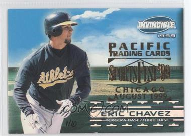 1999 Pacific Invincible - Sandlot Heroes - Sportsfest 1999 Embossing #13.2 - Eric Chavez (Batting) /10