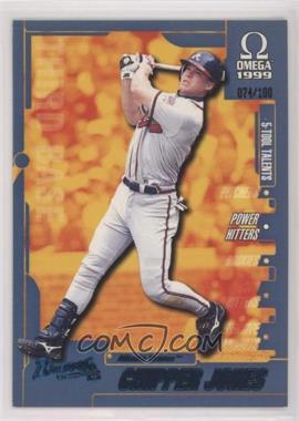 1999 Pacific Omega - 5-Tool Talents - Tiers #11 - Chipper Jones /100