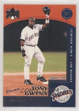 1999 Pacific Omega - Hit Machine 3000 - Missing Serial Number #18 - Tony Gwynn