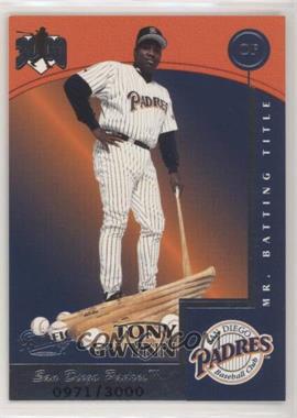 1999 Pacific Omega - Hit Machine 3000 #10 - Tony Gwynn /3000