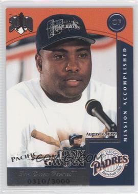 1999 Pacific Omega - Hit Machine 3000 #12 - Tony Gwynn /3000