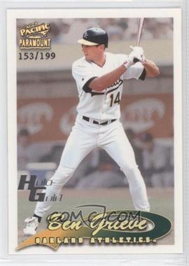 1999 Pacific Paramount - [Base] - Holo-Gold #171 - Ben Grieve /199