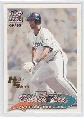 1999 Pacific Paramount - [Base] - Holo-Silver #98 - Derrek Lee /99