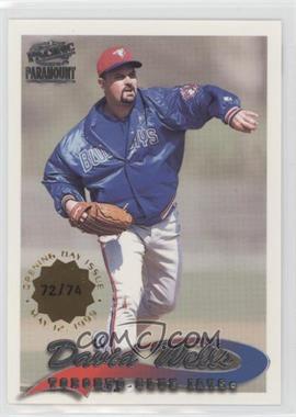 1999 Pacific Paramount - [Base] - Opening Day #250 - David Wells /74