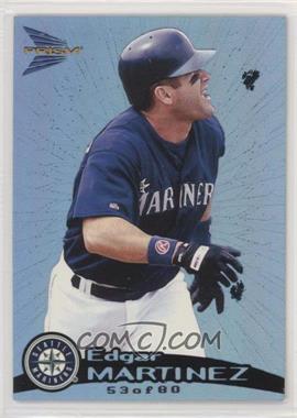 1999 Pacific Prism - [Base] - Holographic Blue #134 - Edgar Martinez /80 [EX to NM]