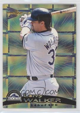 1999 Pacific Prism - [Base] - Holographic Gold #54 - Larry Walker /480