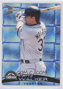 1999 Pacific Prism - [Base] - Holographic Mirror #54 - Larry Walker /160