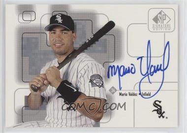 1999 SP Signature Edition - Autographs #MV - Mario Valdez