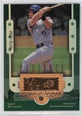 1999 SPx - [Base] - Radiance #15 - Matt Williams /100