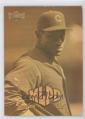 1999 Skybox Metal Universe - [Base] - Precious Metal Gems #286 - Sammy Sosa /50