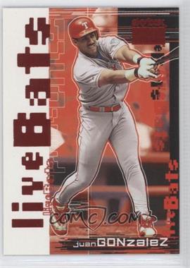 1999 Skybox Premium - Live Bats #1 LB - Juan Gonzalez