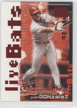 1999 Skybox Premium - Live Bats #1 LB - Juan Gonzalez