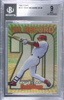 HR Record - Mark McGwire (Home Run #20) [BGS 9 MINT]