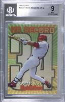 HR Record - Mark McGwire (Home Run #34) [BGS 9 MINT]