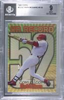 HR Record - Mark McGwire (Home Run #52) [BGS 9 MINT]