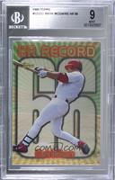 HR Record - Mark McGwire (Home Run #66) [BGS 9 MINT]