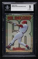 HR Record - Mark McGwire (Home Run #68) [BGS 9 MINT]