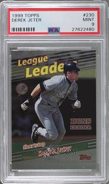 1999 Topps - [Base] #230 - League Leaders - Derek Jeter [PSA 9 MINT]