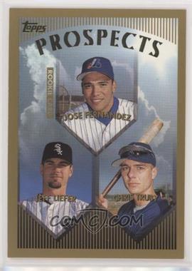 1999 Topps - [Base] #434 - Prospects - Jose Fernandez, Jeff Liefer, Chris Truby