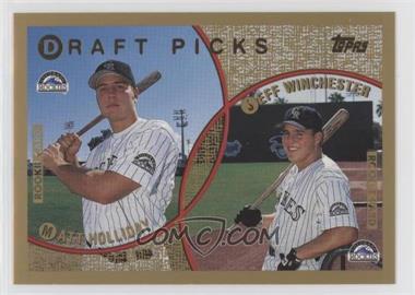 1999 Topps - [Base] #442 - Draft Picks - Matt Holliday, Jeff Winchester