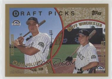 1999 Topps - [Base] #442 - Draft Picks - Matt Holliday, Jeff Winchester