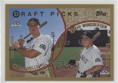 1999 Topps - [Base] #442 - Draft Picks - Matt Holliday, Jeff Winchester