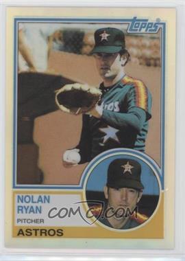 1999 Topps - Nolan Ryan Reprints - Refractor Finest #16 - Nolan Ryan (1983 Topps)