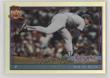 1999 Topps - Nolan Ryan Reprints - Refractor Finest #24 - Nolan Ryan (1991 Topps)