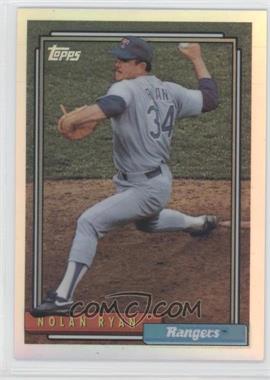 1999 Topps - Nolan Ryan Reprints - Refractor Finest #25 - Nolan Ryan (1992 Topps)