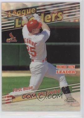 1999 Topps Chrome - [Base] - Refractor #223 - League Leaders - Mark McGwire
