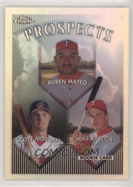 1999 Topps Chrome - [Base] - Refractor #430 - Prospects - Ruben Mateo, Scott Morgan, Mike Zywica