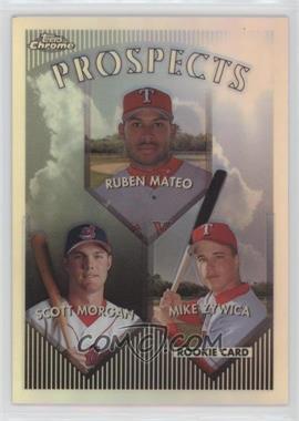 1999 Topps Chrome - [Base] - Refractor #430 - Prospects - Ruben Mateo, Scott Morgan, Mike Zywica