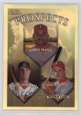 1999 Topps Chrome - [Base] - Refractor #430 - Prospects - Ruben Mateo, Scott Morgan, Mike Zywica