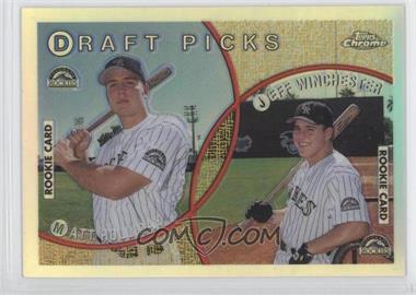 1999 Topps Chrome - [Base] - Refractor #442 - Draft Picks - Matt Holliday, Jeff Winchester