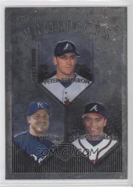 1999 Topps Chrome - [Base] #207 - Prospects - Peter Bergeron, Jeremy Giambi, George Lombard